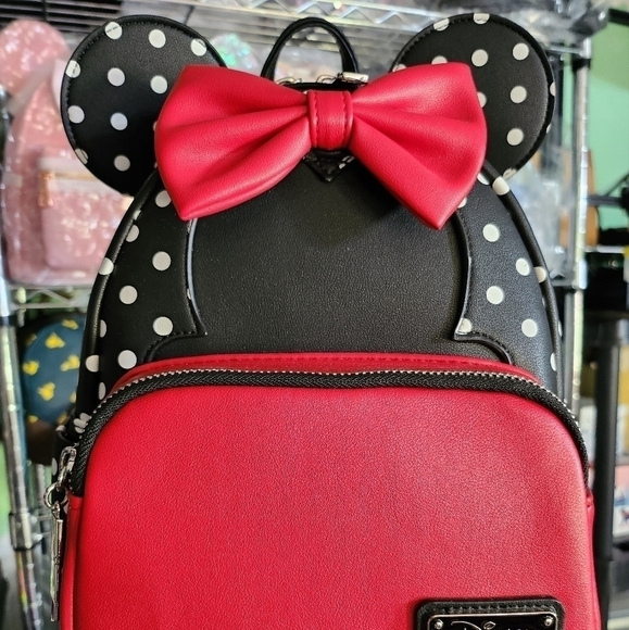 MINNIE Mouse Polka Dot Mini Backpack by Loungefly - Picture 2 of 5